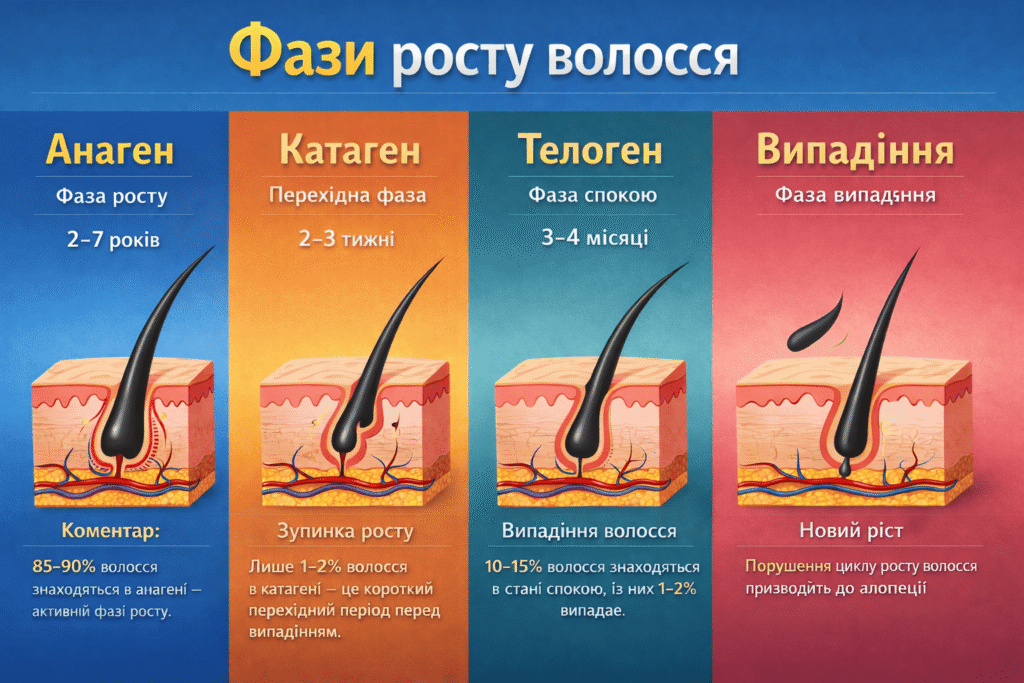 фази росту волосся
