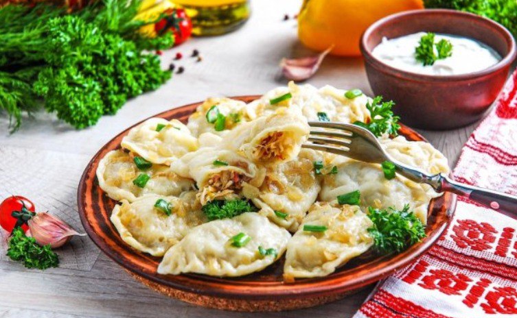 вареники з капустою