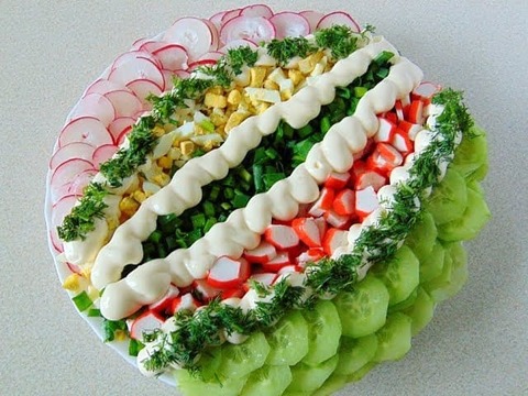 салат з редиски калорійність