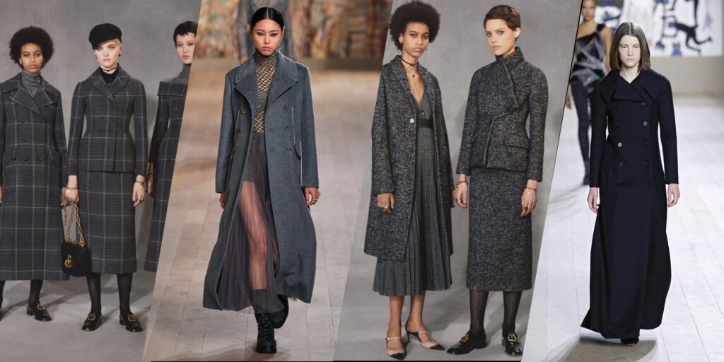 пальто dior гусяча лапка та ялинка