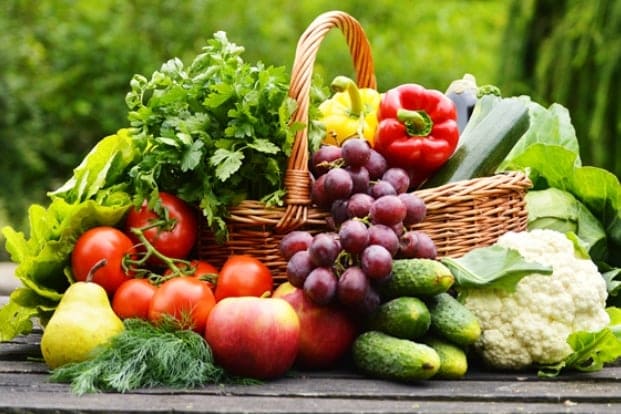 здорові свіжі продукти