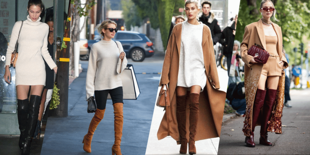 з чим носити ботфорти streetstyle