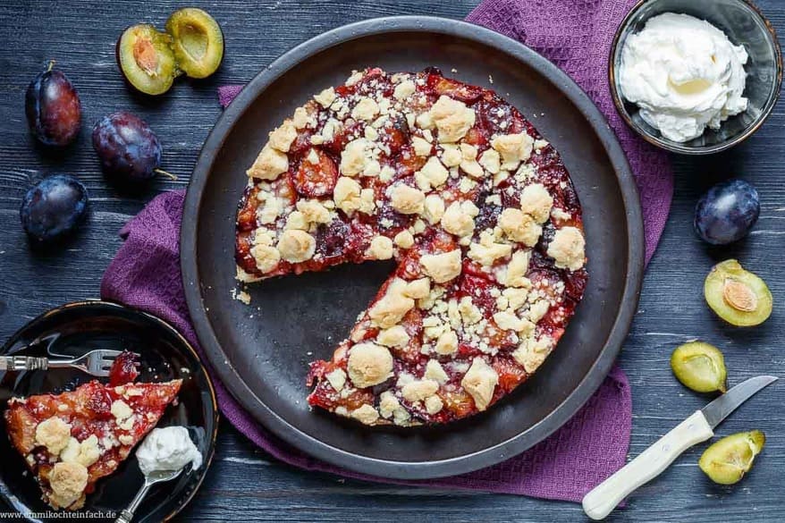 Zwetschgenkuchen дріжджовий сливовий пиріг