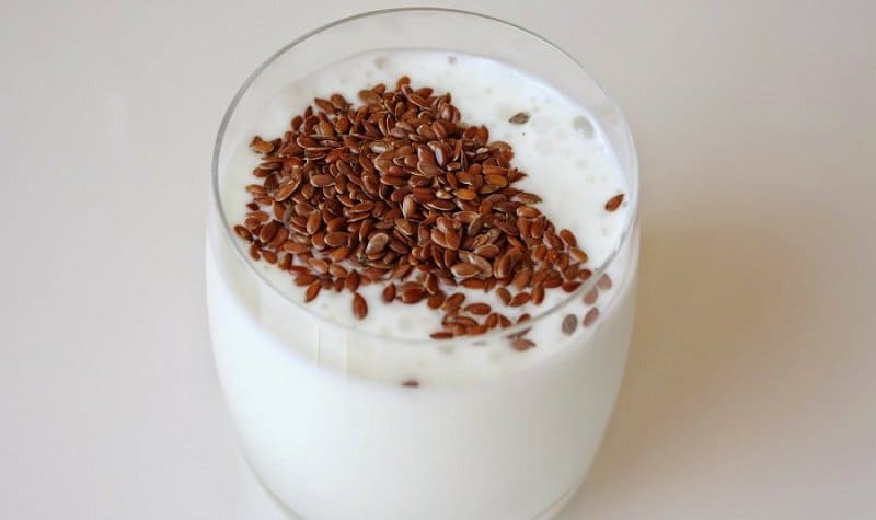 кефір з льоном