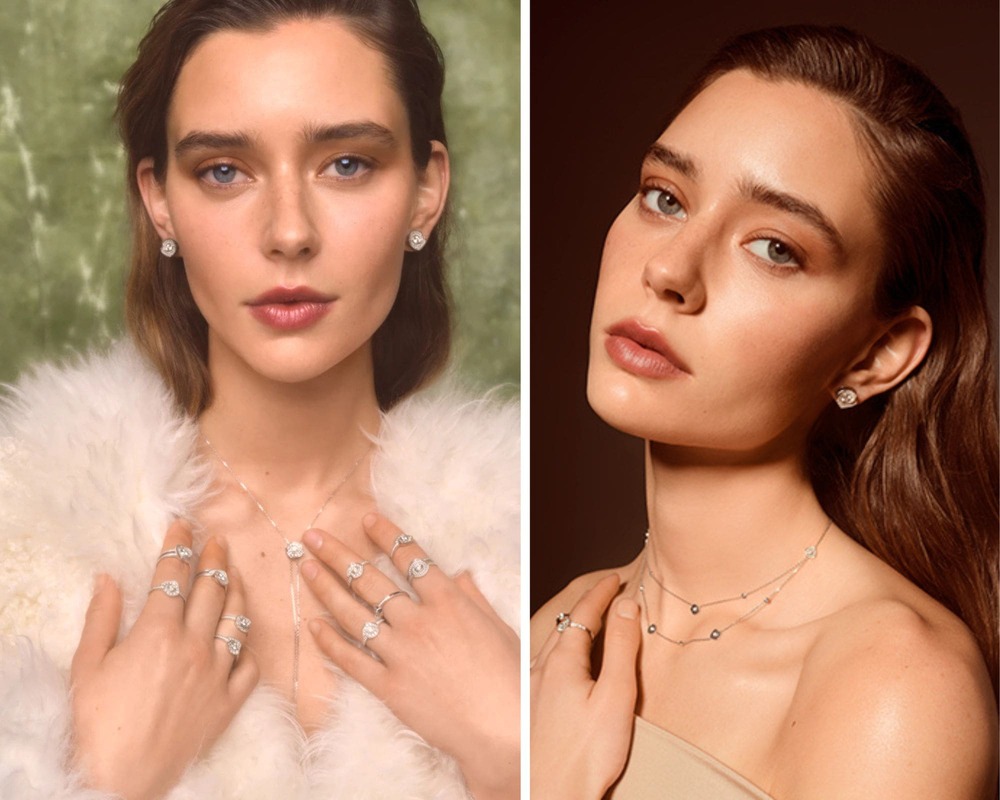 сережки з діамантом GIA