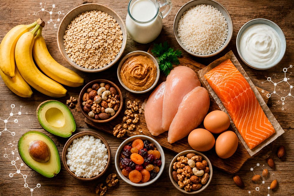 Продукти харчування для набору м'язової маси