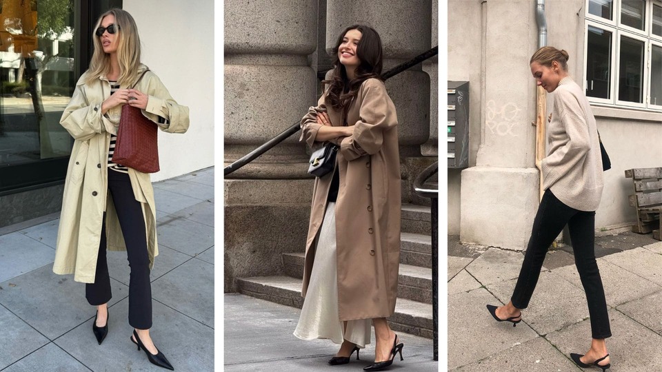 трендові туфлі slingback з чим носити восени